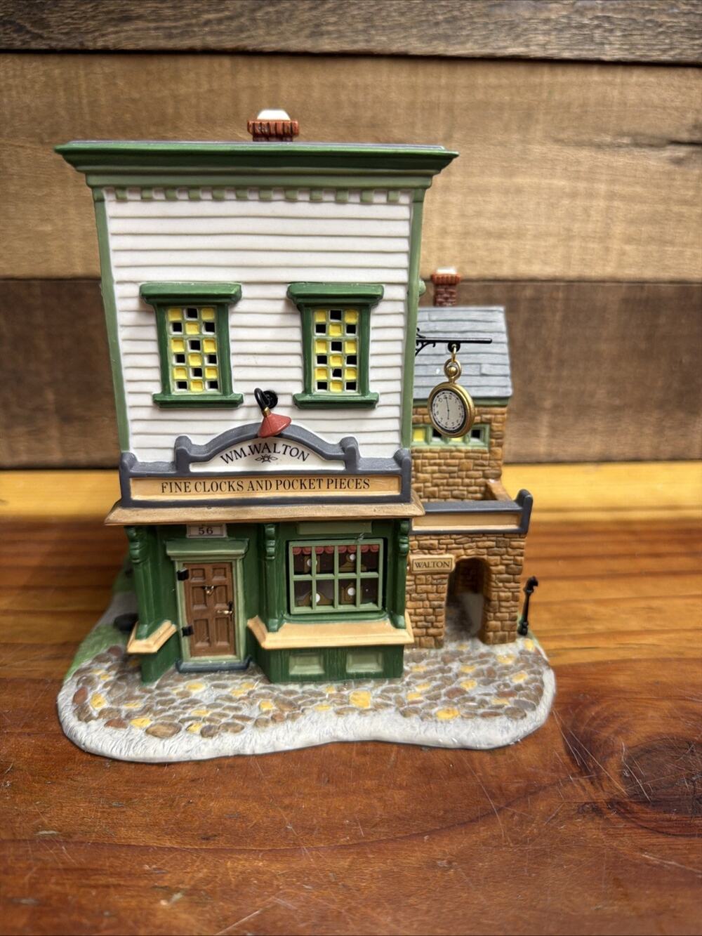 Dept 56 New England "Wm Walton Fine Clocks & Pocket Pieces"#56.56628 In Box